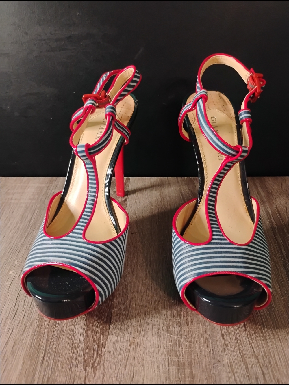 Gianni Bini Striped Heel